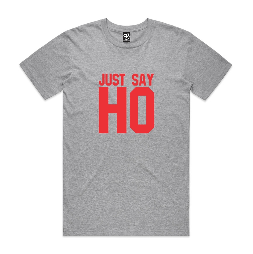Just Say Ho (XS, Grey, Mens)