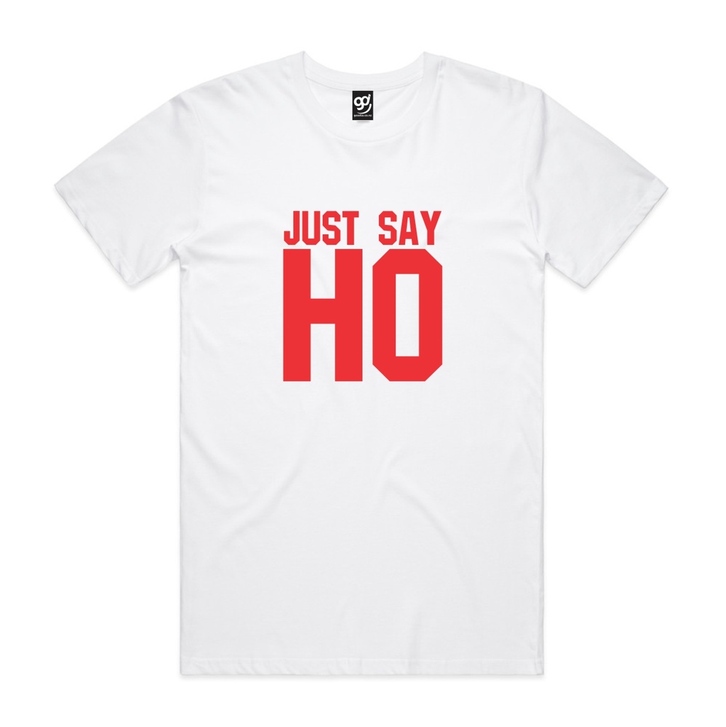 Just Say Ho (White, XS, Mens)