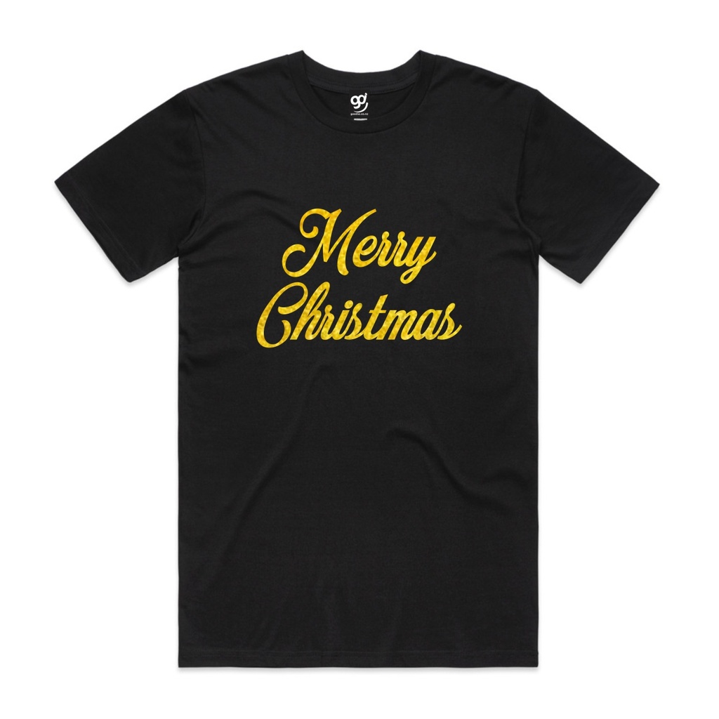 Merry Christmas (XS, Black, Mens)